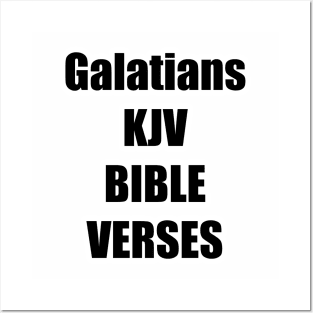 Galatians KJV Bible Verses Text Posters and Art